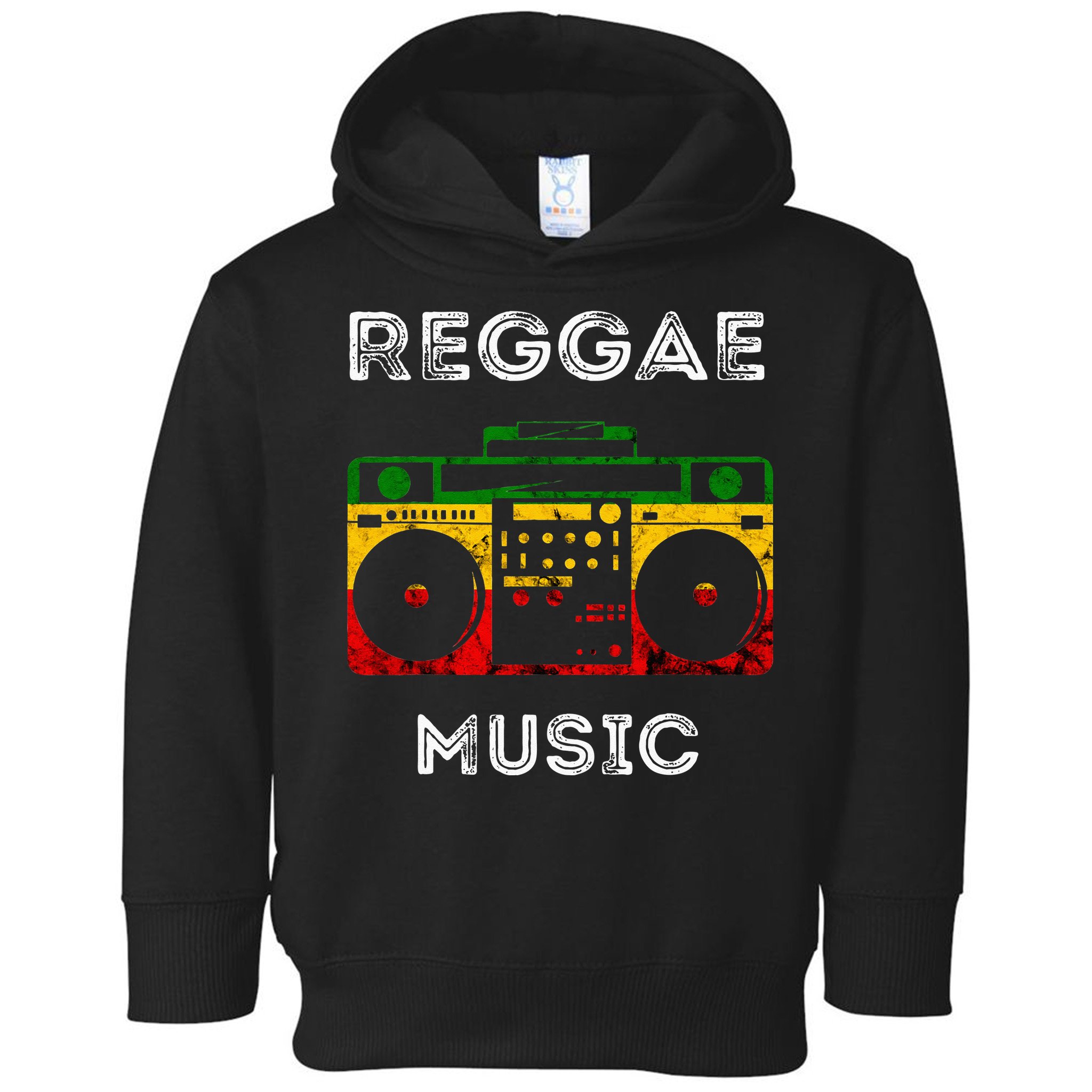 Reggae Music Musicbox Boombox Rastafari Roots Rasta Reggae Toddler Hoodie