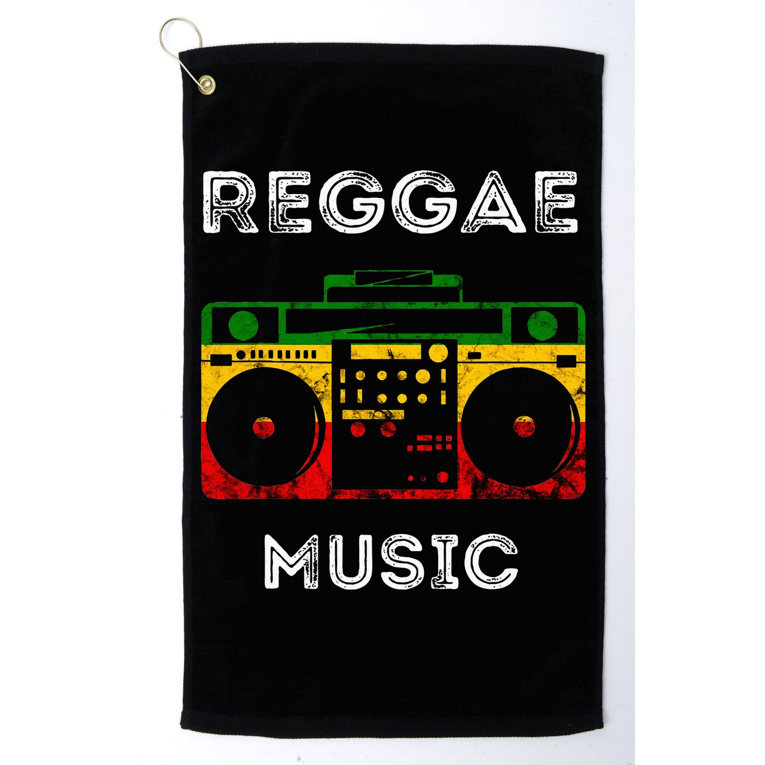Reggae Music Musicbox Boombox Rastafari Roots Rasta Reggae Golf Towel