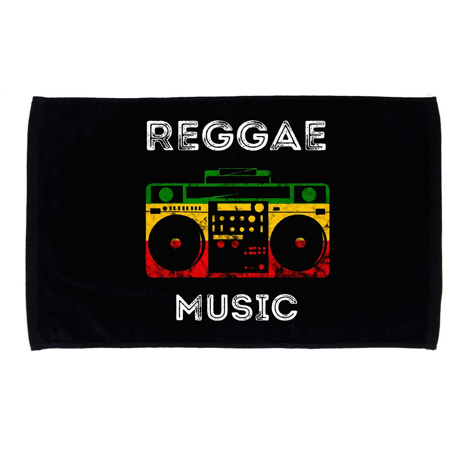 Reggae Music Musicbox Boombox Rastafari Roots Rasta Reggae Microfiber Hand Towel