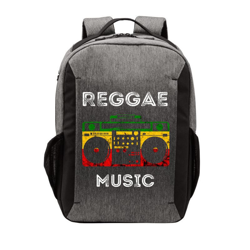 Reggae Music Musicbox Boombox Rastafari Roots Rasta Reggae Vector Backpack