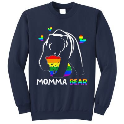 Rainbow Mamy Mama Bear Hug Love Support Parent Lgbt Pride Sweatshirt