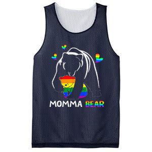 Rainbow Mamy Mama Bear Hug Love Support Parent Lgbt Pride Mesh Reversible Basketball Jersey Tank