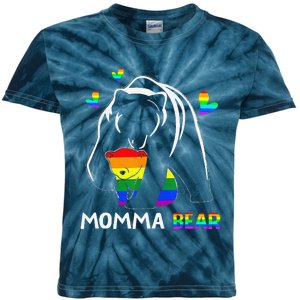 Rainbow Mamy Mama Bear Hug Love Support Parent Lgbt Pride Kids Tie-Dye T-Shirt