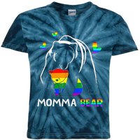 Rainbow Mamy Mama Bear Hug Love Support Parent Lgbt Pride Kids Tie-Dye T-Shirt