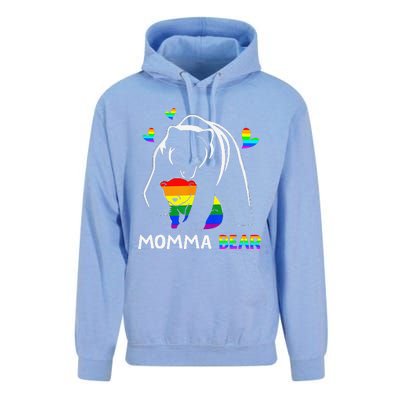 Rainbow Mamy Mama Bear Hug Love Support Parent Lgbt Pride Unisex Surf Hoodie