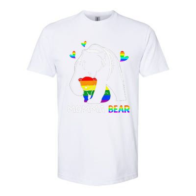 Rainbow Mamy Mama Bear Hug Love Support Parent Lgbt Pride Softstyle CVC T-Shirt