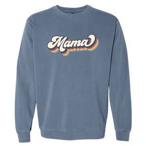 Retro Mama Mommy Gift For Mother's Day Garment-Dyed Sweatshirt