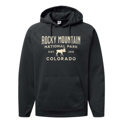 Rocky Mountain National Park Performance Fleece Hoodie