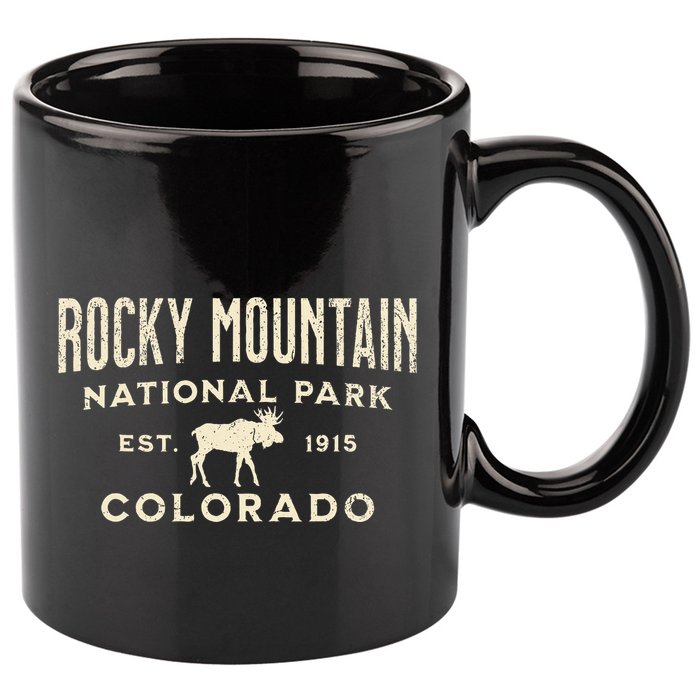 Rocky Mountain National Park 11oz C Handle Ceramic Mug