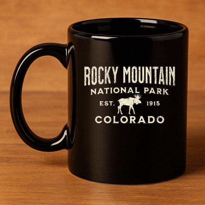 Rocky Mountain National Park 11oz C Handle Ceramic Mug