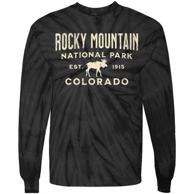 Rocky Mountain National Park Tie-Dye Long Sleeve Shirt