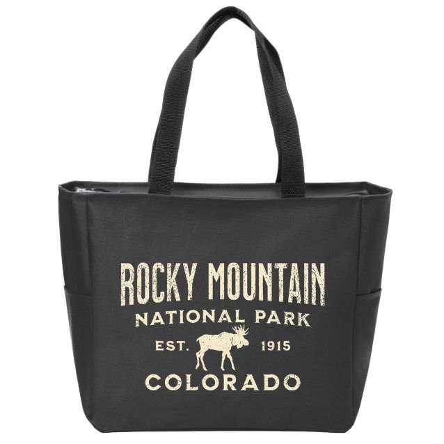 Rocky Mountain National Park Zip Tote Bag