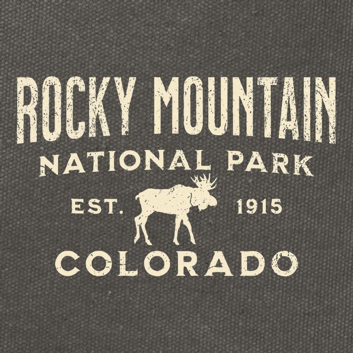 Rocky Mountain National Park Cotton Canvas Backpack