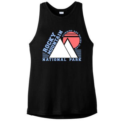 Rocky Mountain National Park Ladies PosiCharge Tri-Blend Wicking Tank