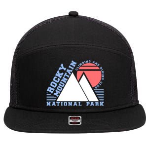 Rocky Mountain National Park 7 Panel Mesh Trucker Snapback Hat