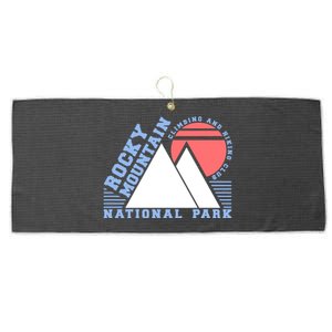 Rocky Mountain National Park Large Microfiber Waffle Golf Towel