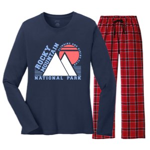 Rocky Mountain National Park Women's Long Sleeve Flannel Pajama Set 