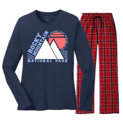 Rocky Mountain National Park Women's Long Sleeve Flannel Pajama Set 