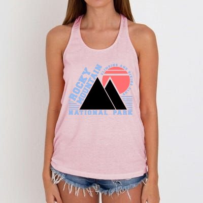 Rocky Mountain National Park Women's Knotted Racerback Tank