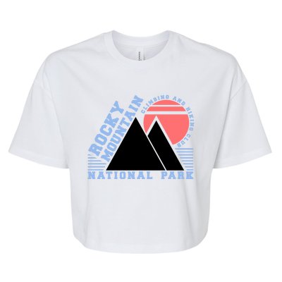 Rocky Mountain National Park Bella+Canvas Jersey Crop Tee