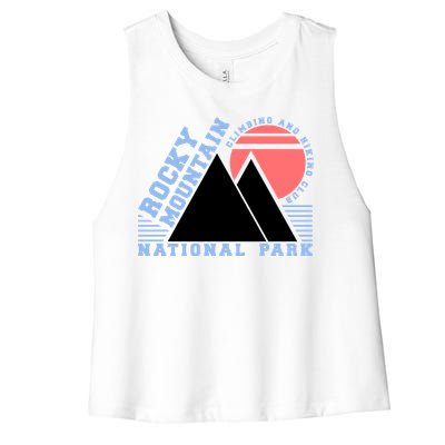 Rocky Mountain National Park Women's Racerback Cropped Tank