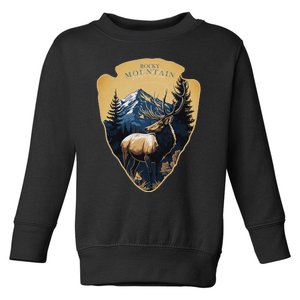 Rocky Mountain National Park Colorado Elk Toddler Sweatshirt