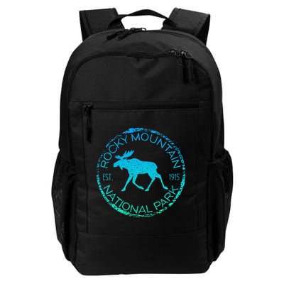 Rocky Mountain National Park Colorado Vintage Moose Graphic Backpack