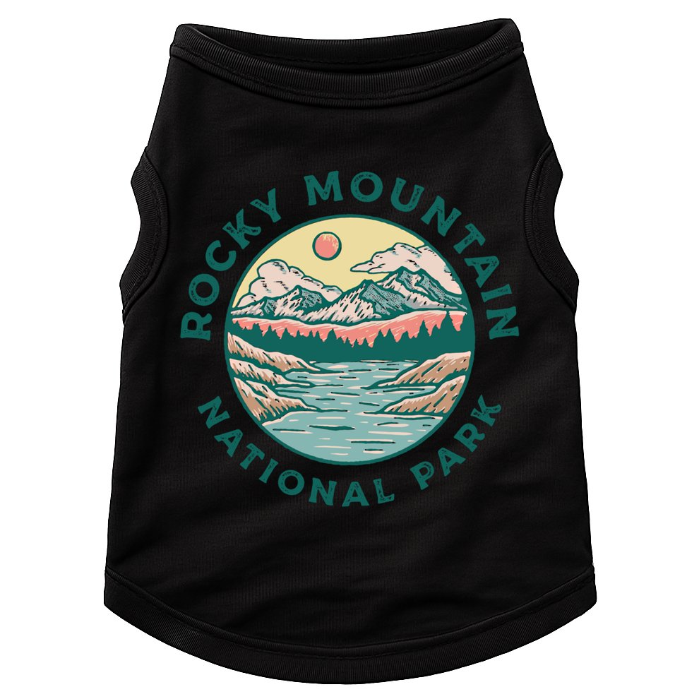 Rocky Mountains National Park Vintage Distressed Colorado Gift Doggie Tank