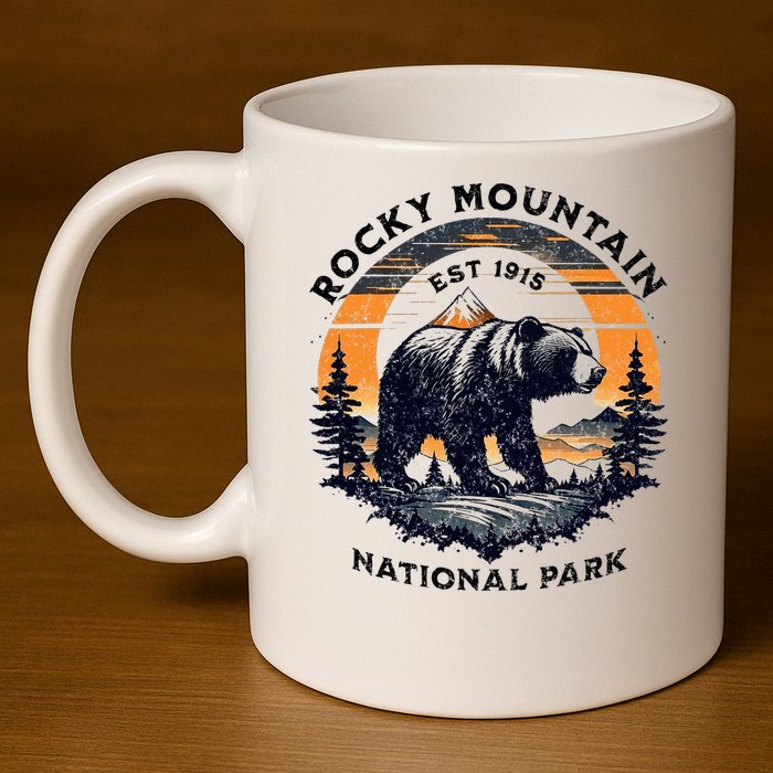 Rocky Mountain National Park 11oz C Handle Ceramic Mug