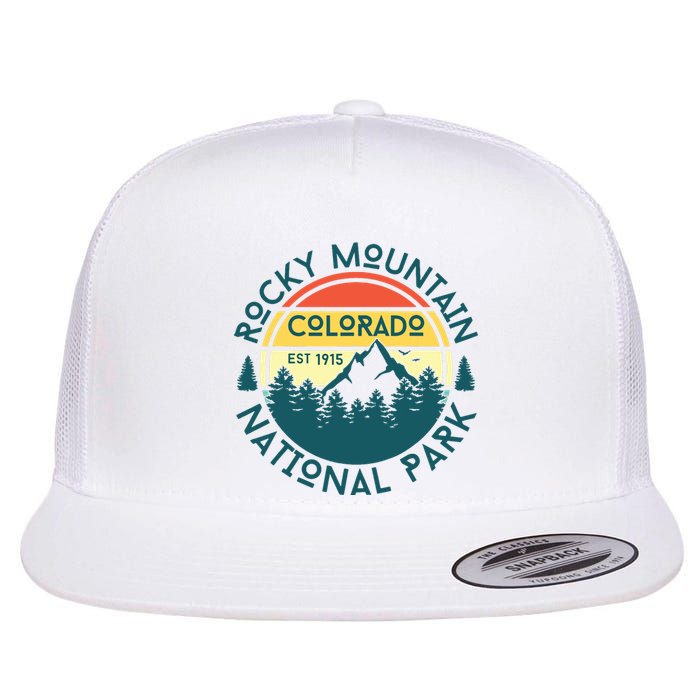 Rocky Mountain National Park Colorado Nature Hiking Flat Bill Trucker Hat