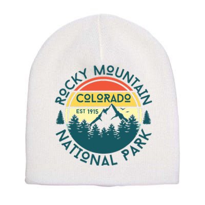 Rocky Mountain National Park Colorado Nature Hiking Short Acrylic Beanie