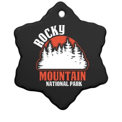 Rocky Mountain National Park Ceramic Star Ornament