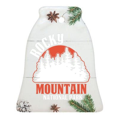 Rocky Mountain National Park Ceramic Bell Ornament