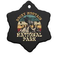 Rocky Mountain National Park Ceramic Star Ornament