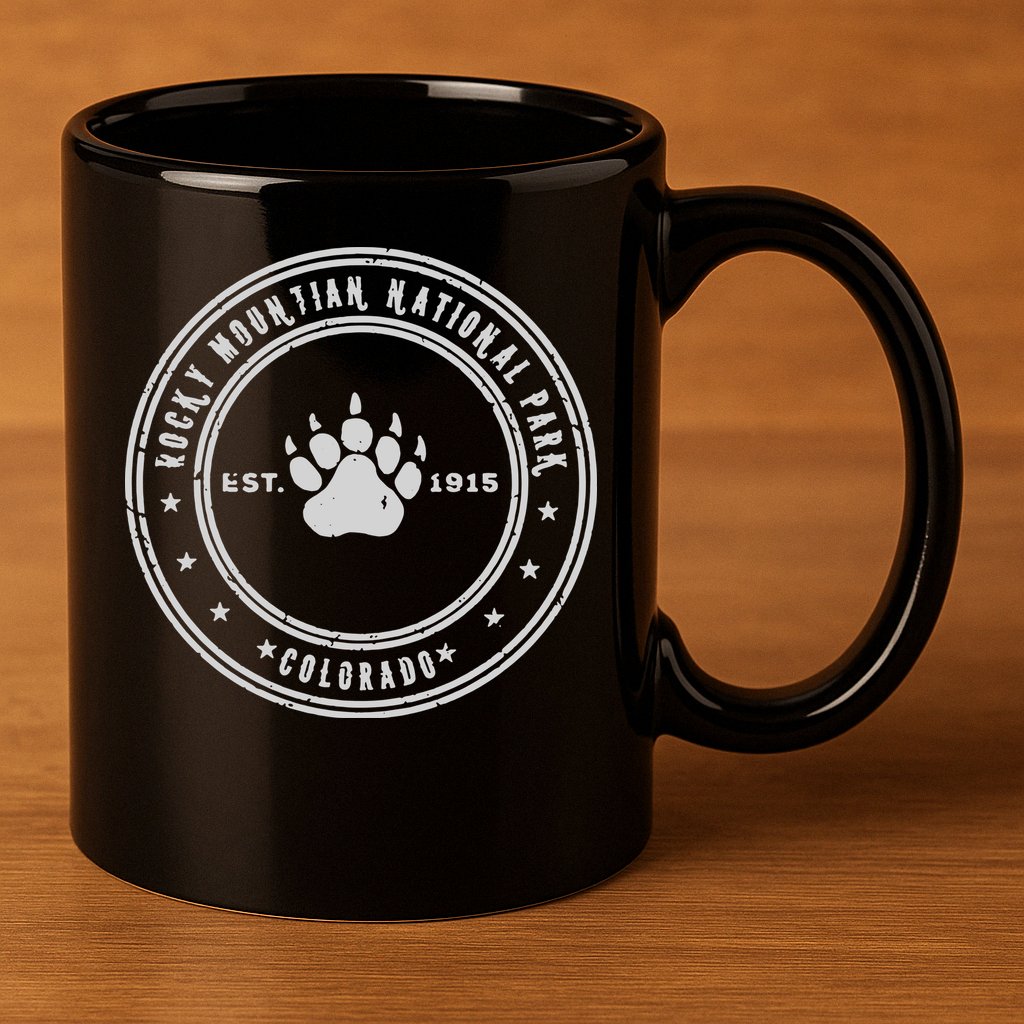 Rocky Mountain National Park 11oz C Handle Ceramic Mug