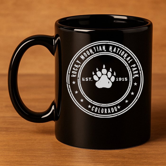 Rocky Mountain National Park 11oz C Handle Ceramic Mug