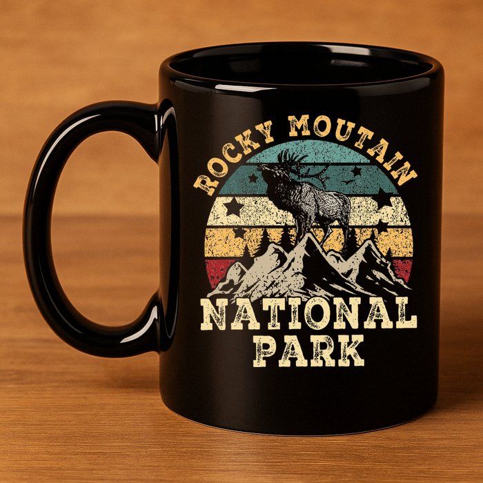 Rocky Mountain National Park 11oz C Handle Ceramic Mug
