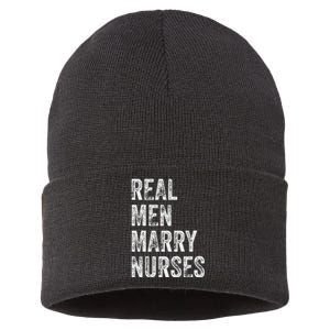 Real Marry Nurses Nurse Husband Engagement Wedding Sustainable Knit Beanie