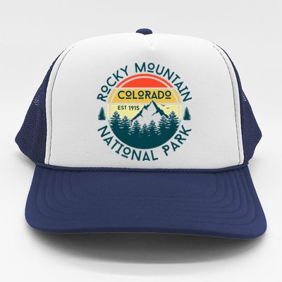 Rocky Mountain National Park Colorado Nature Hiking Trucker Hat