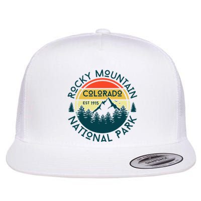 Rocky Mountain National Park Colorado Nature Hiking Flat Bill Trucker Hat