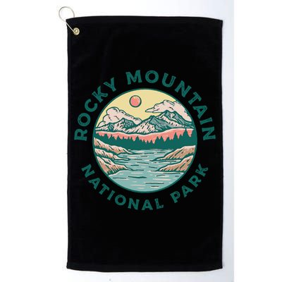 Rocky Mountains National Park Vintage Distressed Colorado Cool Gift Golf Towel