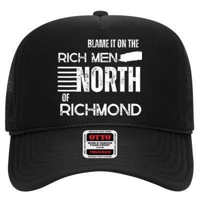 Rich Men North Of Richmond American Anthem Oliver Anthony High Crown Mesh Back Trucker Hat