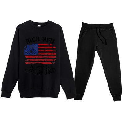 Rich Men North Of Richmond American Flag Premium Crewneck Sweatsuit Set