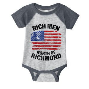 Rich Men North Of Richmond American Flag Infant Baby Jersey Bodysuit