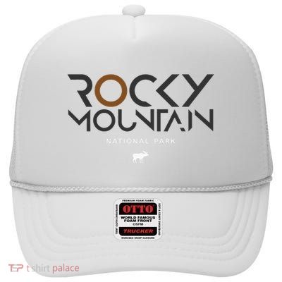 Rocky Mountain National Park Colorado Tonal High Crown Mesh Back Trucker Hat