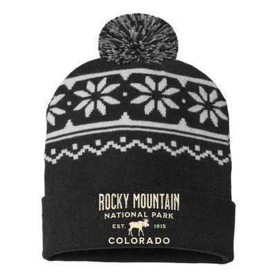 Rocky Mountain National Park USA-Made Snowflake Beanie