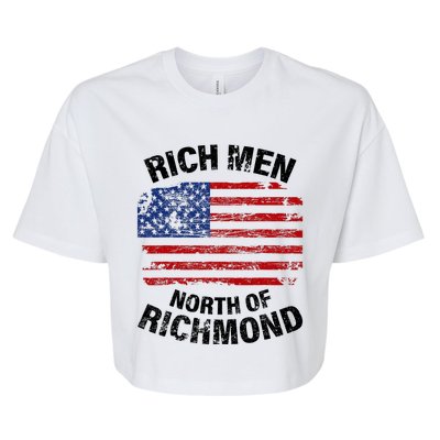 Rich Men North Of Richmond American Flag Bella+Canvas Jersey Crop Tee