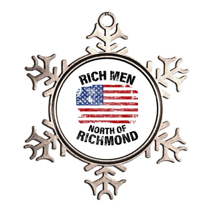 Rich Men North Of Richmond American Flag Metallic Star Ornament