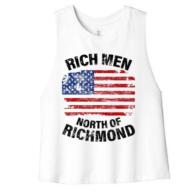 Rich Men North Of Richmond American Flag Women's Racerback Cropped Tank