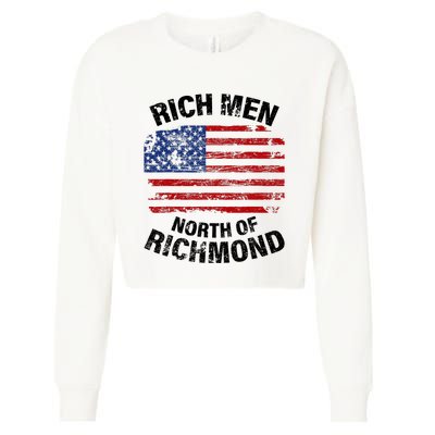 Rich Men North Of Richmond American Flag Cropped Pullover Crew